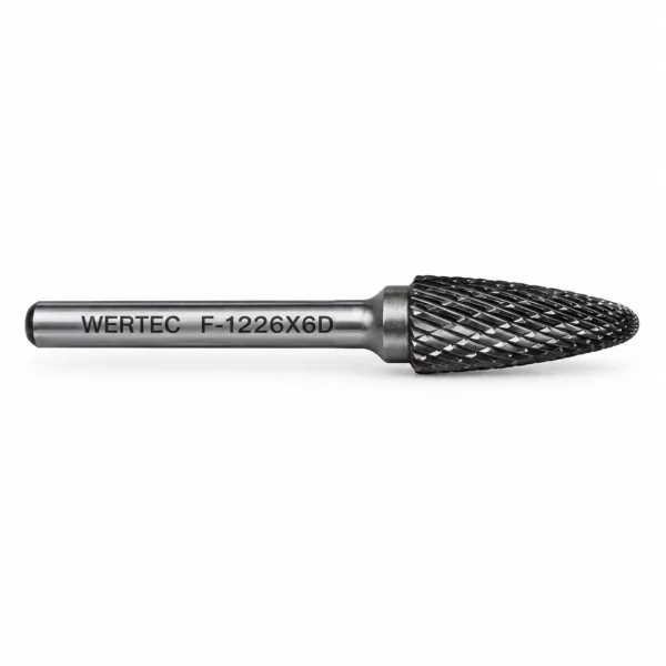 Pilnik obrotowy ostrołukowy zaokrąglony TYP F 12x25x65x6mm - F1225X6D
