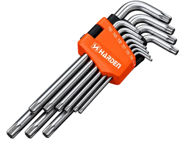 Komplet kluczy Torx 9szt średnie HARDEN