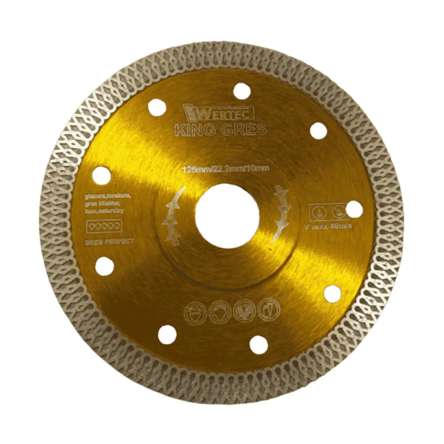 Tarcza Diamentowa KING GRES 125x22,23x10mm - KINGGRES125