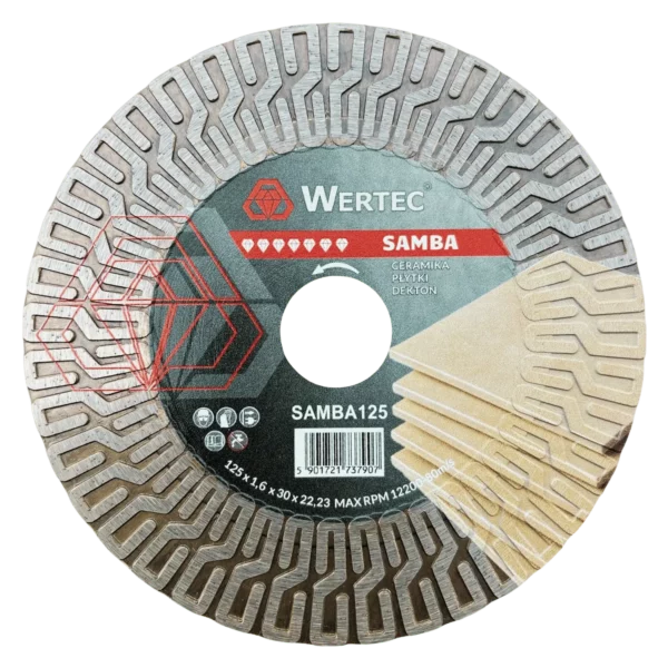 Tarcze diamentowa SAMBA 125x22,23 WERTEC - SAMBA125