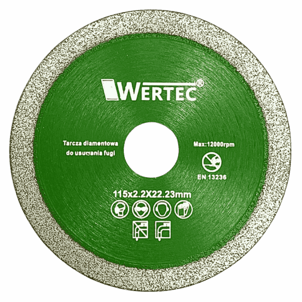 Tarcza do usuwania fugi 115x2,2mm GREEN - WTDCF115